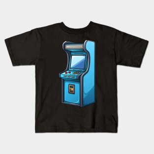 Old blue arcade game Kids T-Shirt